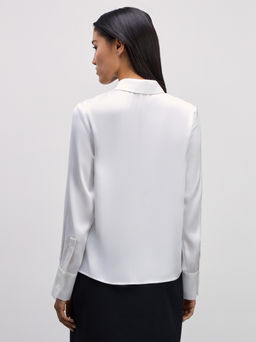 Базовая блузка из атласа / Zarina фото 5