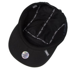 Бейсболка DJINNS арт. 5P Soft Flat Cap Sunday Coffee Cord (черный)  фото 2