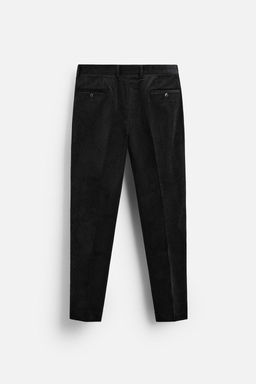 SLIM FIT CORDUROY TROUSERS - Zara фото 7