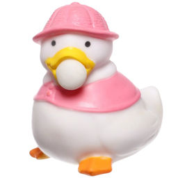 Резиновая игрушка для ванны Крошка Я «Утенок с пузырем», 6 см, МИКС