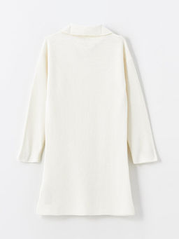 Polo Yaka Basic Uzun Kollu K?z ?ocuk Triko Elbise - Waikiki фото 2