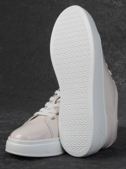 05-PDD215-1 BEIGE Кроссовки женские (натуральная кожа) - Фабричный китай фото 14