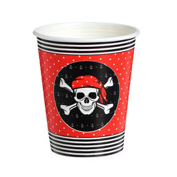 Набор бумажной посуды Пиратская, 6 стаканов, 6 тарелок - Страна карнавалия фото 4