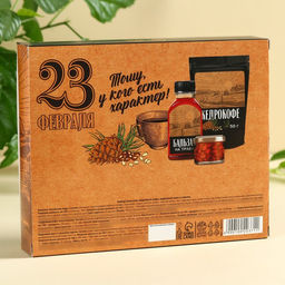 Набор Сила Сибири: кедровый орех в сосновом сиропе 25 г., бальзам 100 мл., кедрокофе 50 г. - Simaland фото 4