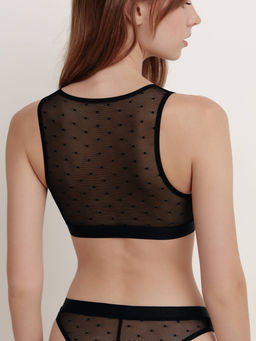 CONTE MESH&DOTS COTTON LBE 1874 black - Conte elegant фото 2