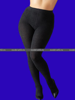 Цена за 3 шт. 3 ПАРЫ - Колготки женские с начёсом супергигант чёрные арт.8806 XXL-XXXXXL (фактически 48-56 (рост 160-170) - For you фото 2