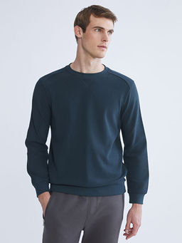 Bisiklet Yaka Erkek Sweatshirt