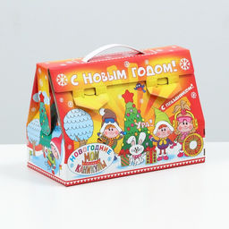 Цена за 5 шт. Подарочная коробка Мои любимые каникулы, 17,5 х 25 х 12,5 см