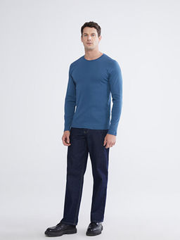 Bisiklet Yaka Uzun Kollu Erkek Ti??rt