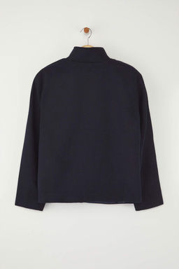 Lacivert Oversize Kal?p Kase Bomber Ince Ceket Mont TWOAW26MO00128 - Trendyolmilla фото 7