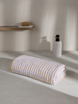 Полотенце махровое 70x140 бежевый махровая ткань