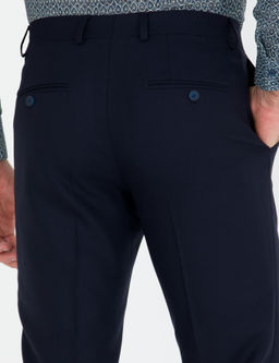 Тканевые брюки узкого кроя темно-синего цвета - Cacharel фото 7