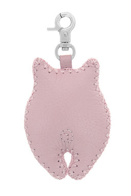 Брелок кожаный Свинка ДС-537.1 зефир