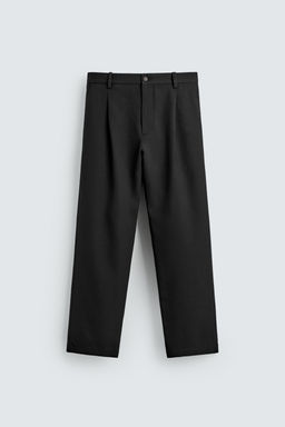 WOOL BLEND PLEATED TROUSERS - Zara фото 7