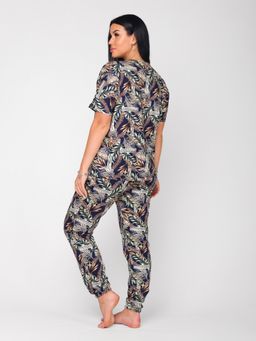 Костюм женский кулирка с брюками САВАННА ЧЕРНИЛО - Domtrik фото 4