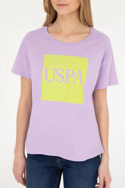 Женская сиреневая футболка - U.s. polo assn фото 13