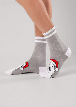 (CLE) К6552П носки муж. НГ плюш (ЧЗ)