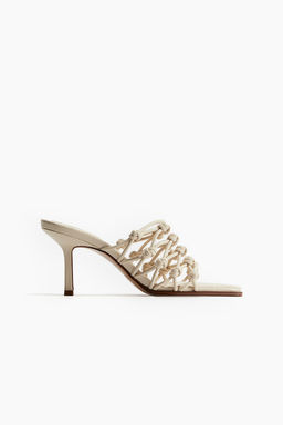 Sandalias de tacon con nudos decorativos - H&m фото 2