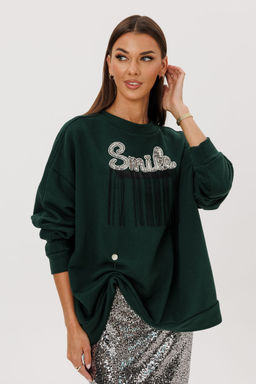 Джемпер Lars Style 1119/1 темный изумруд