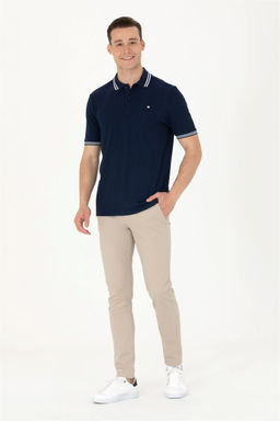 Мужские бежевые брюки из плотной ткани - U.s. polo assn фото 3