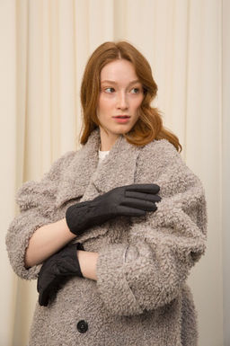 Перчатки из полиэстера черного цвета