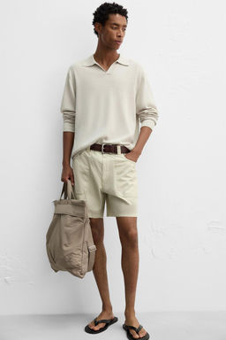 WASHED COTTON BERMUDA SHORTS - Zara фото 15