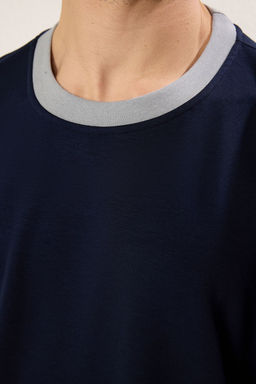 TRENDYOL MAN Ekru Boxy Fit/Kare Kesim Yumusak Doku Interlok Kumas T-Shirt TMNSS25TS00078 - Trendyolmilla фото 5