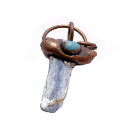 Подвеска Бохо из камня Аметист оберег на счастье, любовь и благополучие