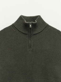 Джемпер из хлопка на молнии / Zarina