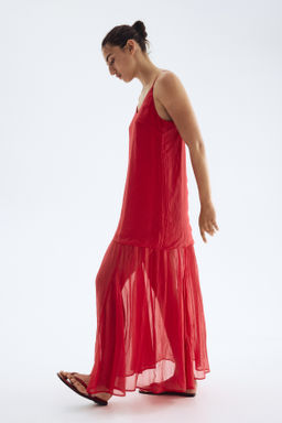 Vestido largo de gasa - H&m фото 6