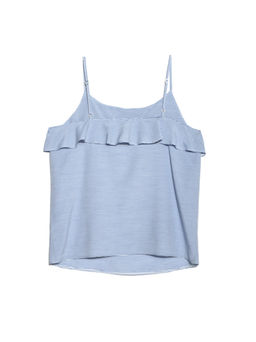 CONTE Стильный топ на тонких бретелях LBL 910 white-blue - Conte elegant фото 5