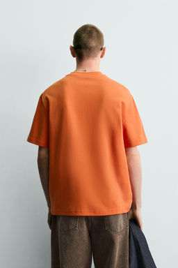 CAMISETA RELAXED FIT INTERLOCK /04 / Naranja