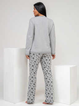 Пижама женская, цвет серый