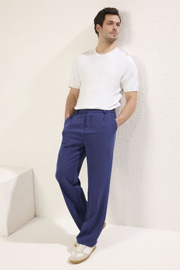 TRENDYOL MAN Bej Wideleg Baggy Rahat Kal?p Dokuma Kumas Pantolon TMNSS25PL00007 - Trendyolmilla фото 2