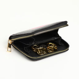 Кошелёк на молнии Never regret, чёрный