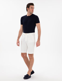 Lacivert Slim Fit Bisiklet Yaka Triko T-shirt - Cacharel фото 4