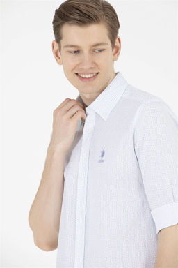 U. S. Polo Assn Мужская белая рубашка с длинным рукавом - U.s. polo assn фото 9