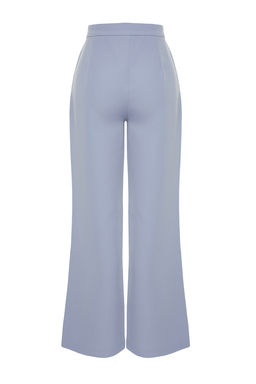 TRENDYOLMILLA Lacivert Wide Leg/Genis Paca Dokuma Kumas Pantolon TWOAW22PL0139 фото 14