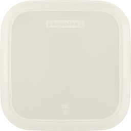 Корзина для хранения Keeplex Дождь с крышкой 19л квадратная белое облако KL141911048