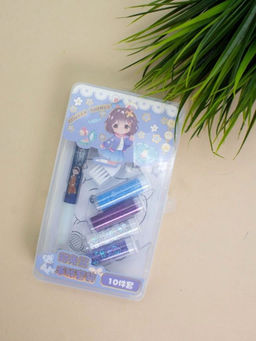 Клеевая ручка с блестками 4 цвета "Lovely things", blue