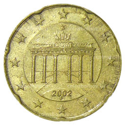 Монета 20 евроцентов 2002 года F Германия