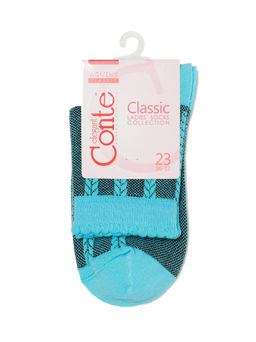 Цена за 2 пары. Носки Классические CONTE CLASSIC бирюза - Conte elegant фото 9