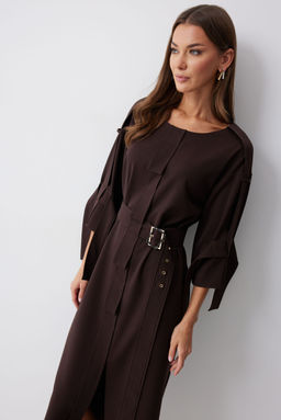 Платье LYUSHe 4212 коричневый  фото 5