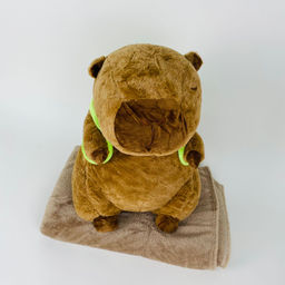 Мягкая игрушка 3 в 1 Капибара с рюкзаком 40 см - Storyland фото 2