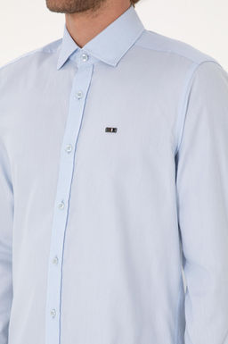 Erkek A__k Mavi Uzun Kollu Basic G_mlek Sepette S_rpriz _ndirim - U.s. polo assn фото 7