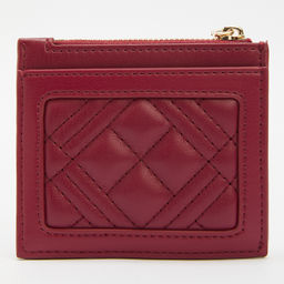 Женский картхолдер LOVE MOSCHINO SLG QUILTED Артикул 4065015, вишневый