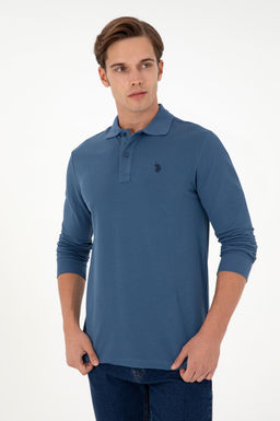 Мужской базовый свитшот цвета индиго - U.s. polo assn фото 3