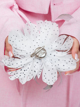 авторская Брошь с натуральным перьям премиального качества - Sahar art lab фото 6