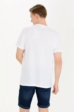 U. S. Polo Assn Мужская белая базовая футболка с круглым вырезом - U.s. polo assn фото 11