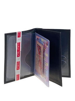 Обложка для автодокументов из искусственной кожи, цвет черный - Greta фото 2